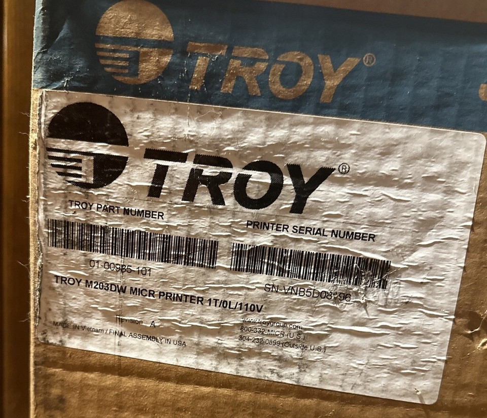 Troy Group Troy M203dw Micr 01 00985 101 EBay troy-group-troy-m203dw-micr-01-00985-101-ebay