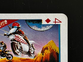 Mach Rider NES Game Parody Playing Card Computer Cassette Japanese Retro D4