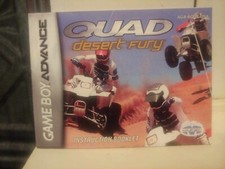 QUAD Desert Fury Nintendo GAME BOY Advance GBA Instruction Manual Booklet ONLY 