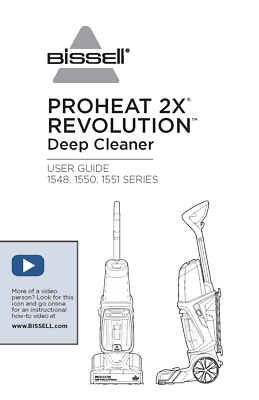 User Manual How To Use Bissell Carpet Cleaner Proheat 2x ProHeat