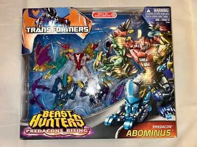 Hasbro Beast Hunters Transformers Abominus Gift set Displayed Complete Box 44