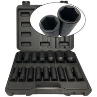 "Craft-Equip 16 Tlg. Schlagschrauber-NüSse Lang 1/2\" Sechskant 10-32Mm StecknüSse"