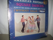 AMERICA'S FAVORITE SQUARE DANCES, CECIL BROWER - LP/ fiddlers/ MGC29509