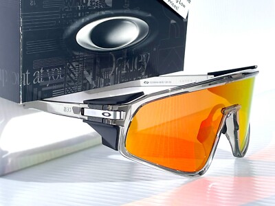 NEW Oakley LATCH PANEL Grey Ink w PRIZM Ruby Lens Sunglass 9404-04