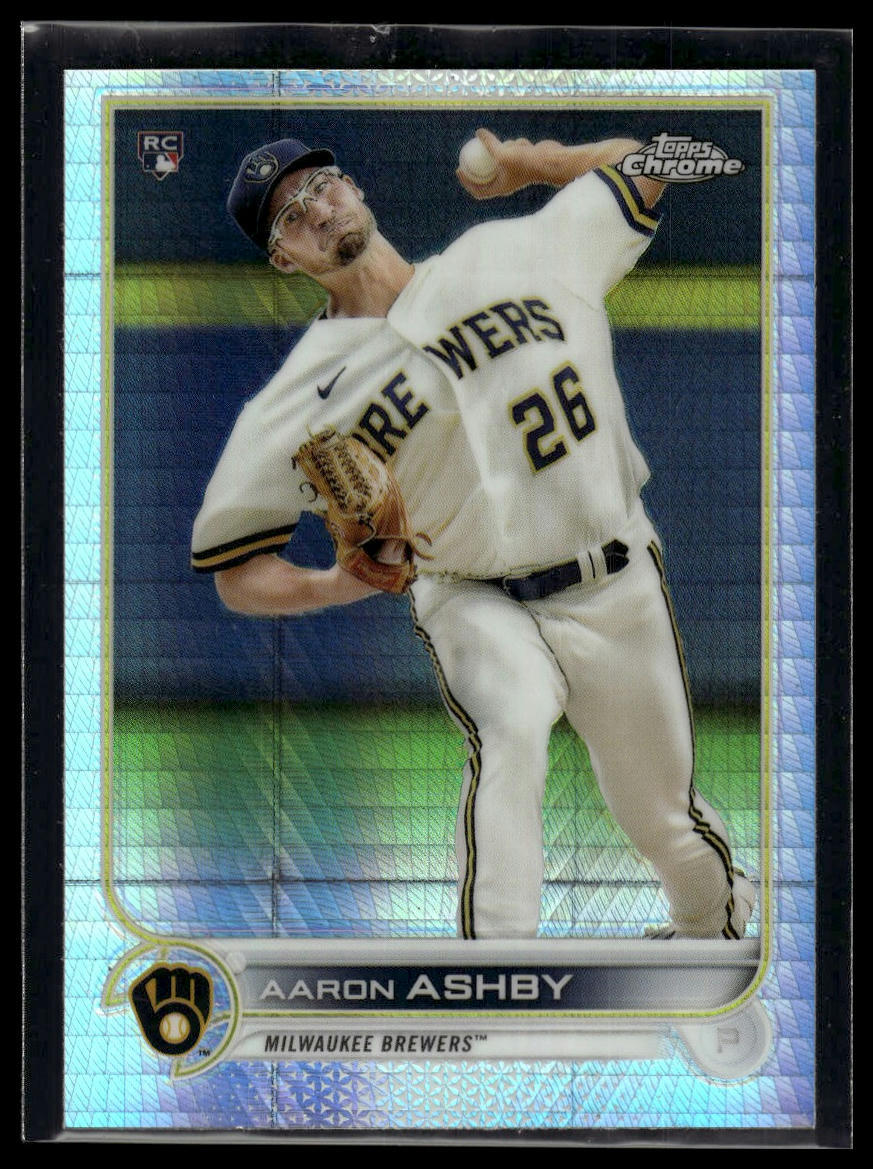 2022 Topps Chrome #80 Aaron Ashby Prism Refractor RC