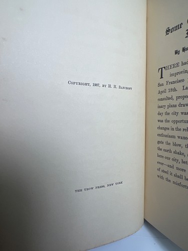 1907 1. Erdbeben Wiederaufbau einiger Städte & San Francisco Resurgam Hubert Bancroft - Bild 5 von 8