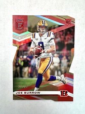 2020 Donruss Elite RED Aspirations Joe Burrow Rookie /24 RC DIE CUT Bengals