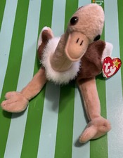 RARE VINTAGE TY Beanie Baby "Stretch The Ostrich" Retired 1997 W/Tags - NEW 