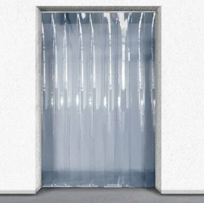 Cool Room Curtain 900x2000mm Clear Pvc Door Curtains Heavy Duty