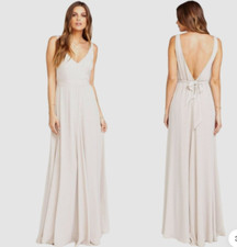 Woman’s XXS (00) Show Me Your MuMu JENN MAXI DRESS Show Me The Ring Crisp new