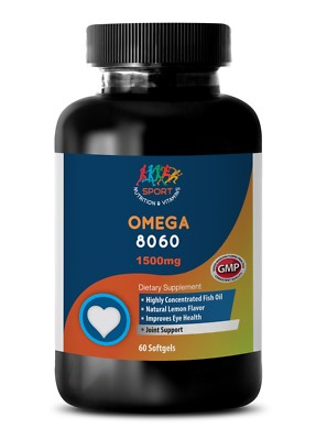 Reduce The Risk Of Heart Problems - OMEGA 8060 3000mg - Omega 3 Health 1B