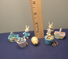 Vintage Easter Tree Ornaments Rabbits Bunnies Chicks Eggs Baskets — photo 8