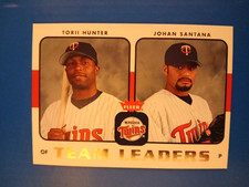 Torii Hunter/ Johan Santana 2006 Fleer Team Leaders #TL-16