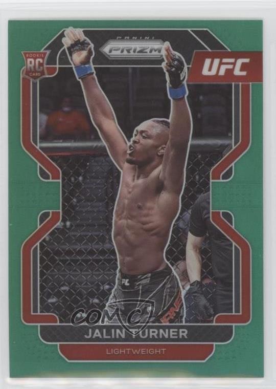 2022 Panini Prizm UFC Green Prizm Jalin Turner #164 04y8