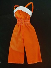 Vintage Barbie Doll 1975 Orange Wide Leg Jump...