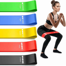 5-Pack Workout Resistance Bands: Elastic for Strength, Stretching, Pilates  Yog