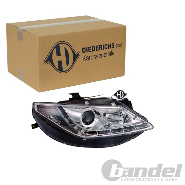 Diederichs Tuning H1 Scheinwerfer Satz Chrom Klarglas Passend FüR Seat Ibiza-image