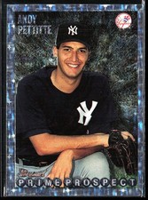 1995 Bowman Baseball Andy Pettitte Prime Prospect Foil Rookie RC Card #257. rookie card picture