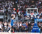 Jalen Brunson Autographed New York Knicks 8x10 Photo with COA/Matching Hologram