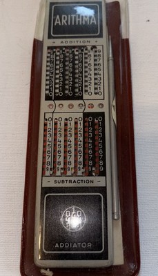 Arithma Addiator Mechanical Calculator With Stylus