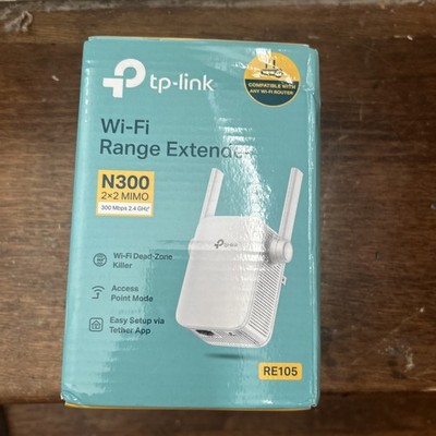 TP-Link Wall Plug Wi-Fi Range Extender 300Mbps RE105