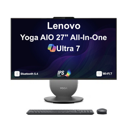 Lenovo Yoga 27'' 2560x1440 Intel Ultra 7-255H 16GB RAM 1TB SSD Windows 11 Pro