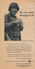 Magazine Ad - 1943 - AT&T / Bell System - World War II - Soldier