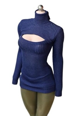 1/6 weibliche Figur Puppe Virgin Killer Pullover mutig extrem Badeanzug offene Brust 2-