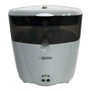 Dr Browns Electric Steam Sterilizer Baby Bottle Warmer White