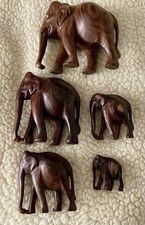 5 Schöne Holz Elefanten