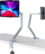 YICOSUN Tablet Arm Mount with Super Grip, Adjustable Foldable Holder  Heavy Dut
