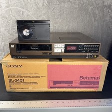 Sony Betamax SL-2401 Video Cassette Recorder Original box no remote no manual