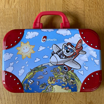airberlin Activity Book Reisespaß Reisespiel Reise in Metallbox (Metall/Papier)