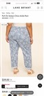 Lane Bryant Plus Size Satin Chino Ankle Pants Elastic Waist Blue Pull On 18 — photo 5