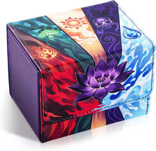Card Deck Box for MTG, Trading Cards Storage Box Holds 120 Sleeved Commander De