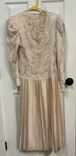 Vintage 80’s Scott McClintock Sz 10 Dress Pink, Lace, Romancecore