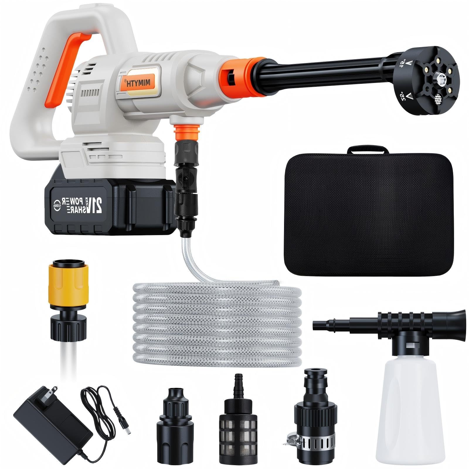 Cordless Pressure Washer 1200PSI Battery Powered Power Washer with Accessories