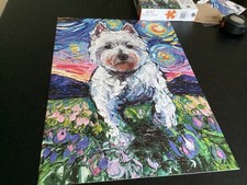 Aja Trier Dog Days Urocze zwierzęta Westie Nights 300 Duża puzzle PC Buffalo