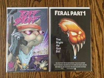 TUFF STUFF & Feral! Image Comics/source Point Press. HALLOWEEN homage Cover 