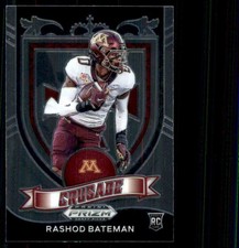 2021 Panini Prizm Draft Picks Rashod Bateman Minnesota Golden Gophers #166