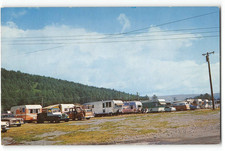 SALMON HARBOR RESORT Smith River, CA Trailer Park Highway 101 1960s Postcard