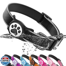 Airtag Dog Collar, IPX8 Waterproof Air Tag Dog Collar Holder  Re
