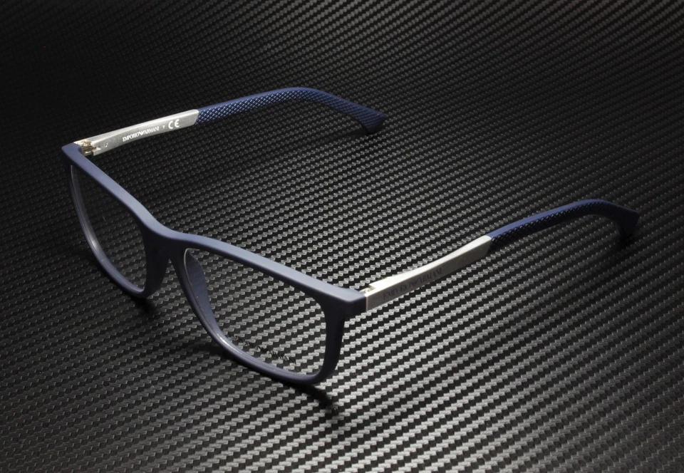 EMPORIO ARMANI EA3069 5474 синий резиновый демонстрационный объектив 55 мм мужские очки - Изображение 2 из 4