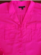 Banana Republic semi-sheer button down top