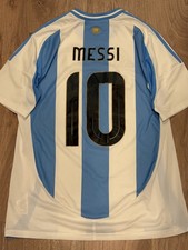 Adidas Argentina 2024 Home Jersey - Messi #10 w/ 3 Stars & WCC - Men's Large (L)