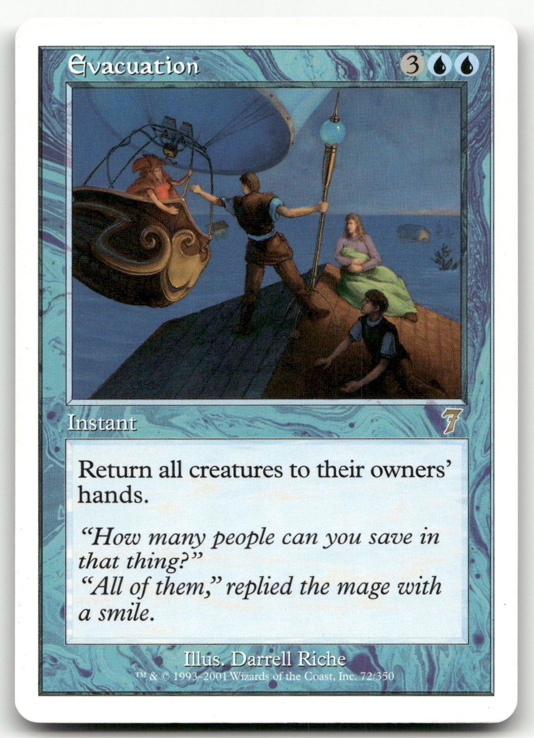 Evacuation #72 (NM) 7th Edition 7ED Magic MTG