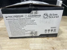 Atlas Sound AA100PHD 100W 4Ch Input Professional Mixer AmplifierPHD New Open Box