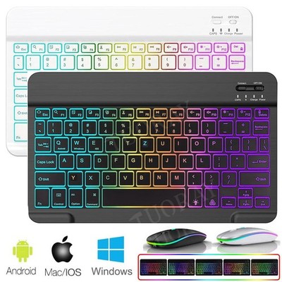 Beleuchtet QWERTZ Tastatur Maus Für Lenovo Tab M11 M10 FHD Plus P10 P11 PRO E10
