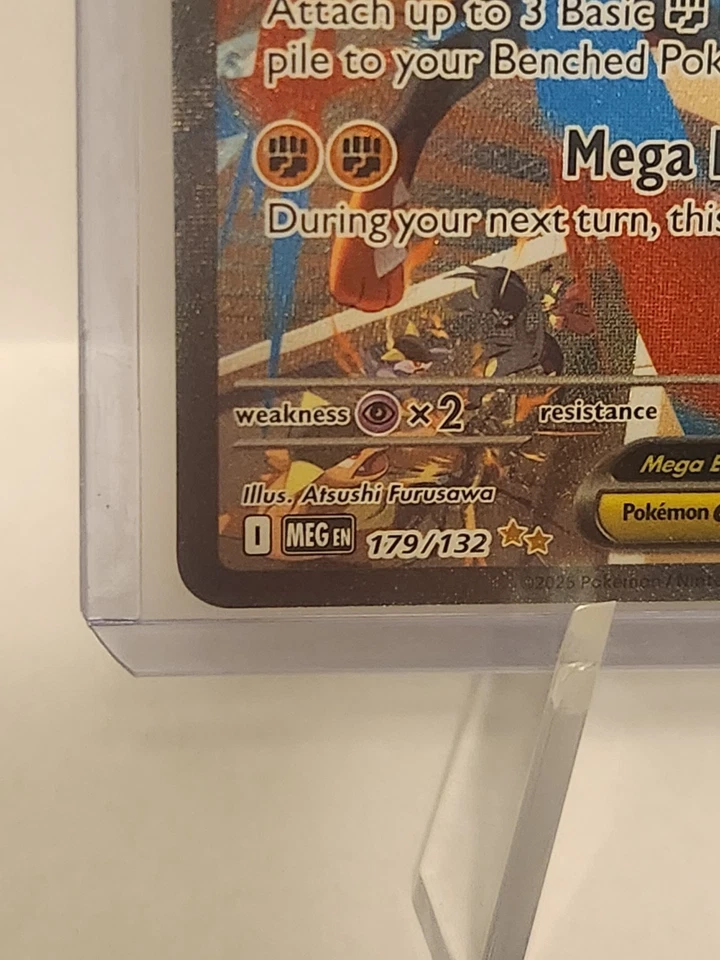 2025 POKEMON MEG EN-MEGA EVOLUTION 179 MEGA LUCARIO EX SPECIAL ILLUSTRATION RARE - Image 4 of 4