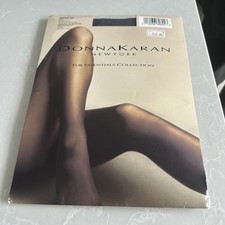 Donna Karan Essentials Matte Sheer Navy Control Top Pantyhose Size Small New